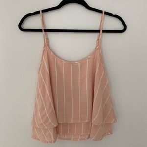 Camisole crop top pêche Twik